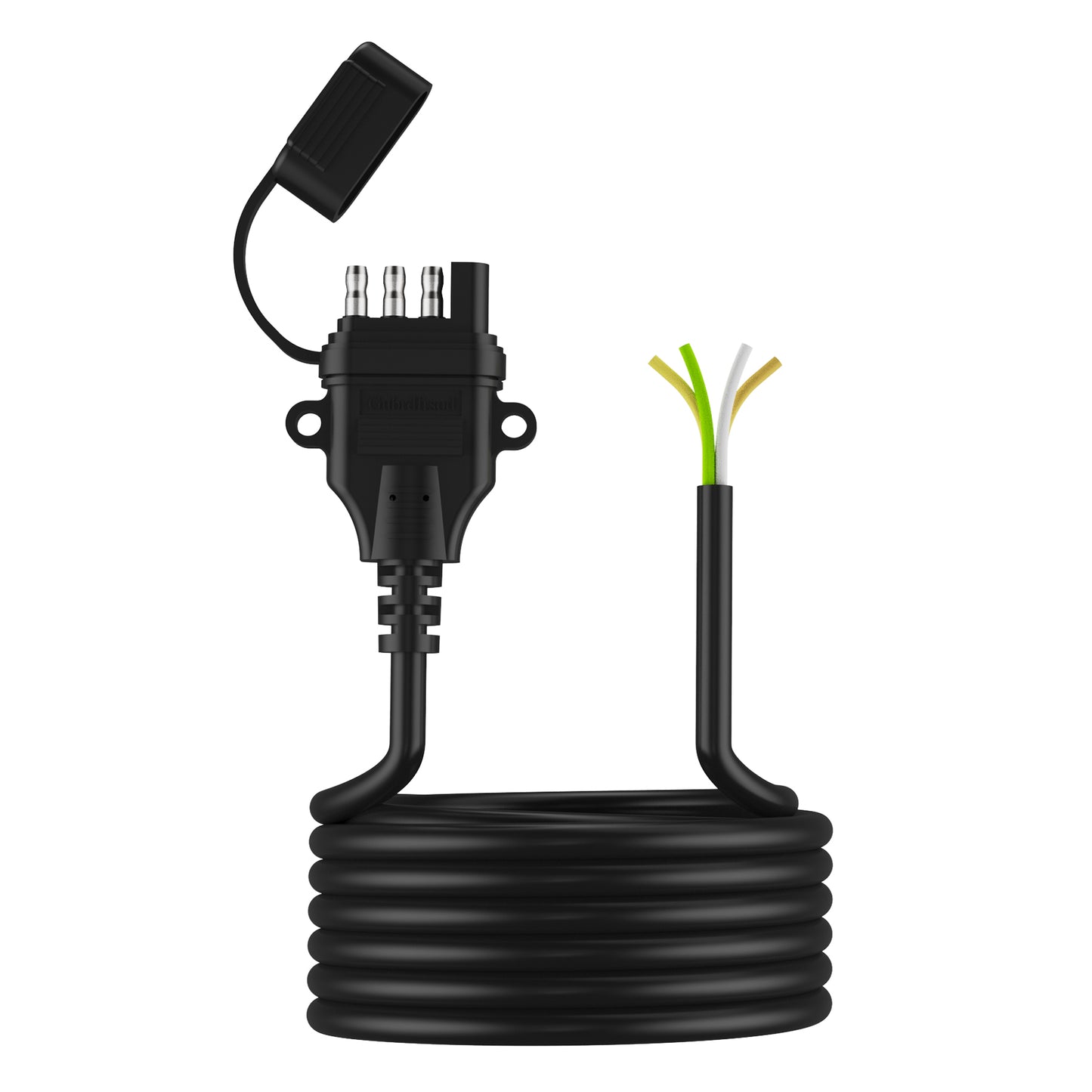 Gubrdfrsod trailer electrical connectors,4-way trailer plug long wire, 4-pin trailer connector wire, 4-core trailer harness extension wire